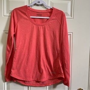 Patagonia salmon Long-Sleeved Nine Trails Shirt base layer, running shirt  M